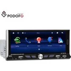 Podofo 2+64GB 6.9" Single Din Android Car Stereo Radio Wireless Carplay Android Auto WiFi GPS Type-C USB EQ BT Wholesale