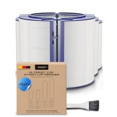 Comedes HEPA & aktivt kolfilter för Dyson luftrenare, luftfuktare och värmefläktar som HP04, HP06, HP07, HP09, PH01, PH03, PH3A, PH04, TP04, TP06, TP07, TP09 (4 stycken)
