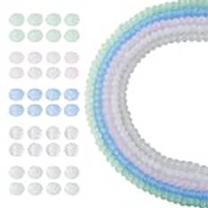 Sparkeads 5 strängar 2 mm frostade glaspärlor fasetterade pärlor havsglaspärlor bulk matta pärlor godispärlor imitation jade lösa distanspärlor för vänskap armband halsband örhänge smyckestillverkning