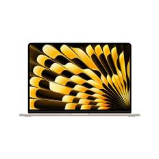 Apple 2024 15" MacBook Air Laptop mit M3 Chip: 15,3" Liquid Retina Display, 8 GB gemeinsamer Arbeitsspeicher, 256 GB SSD Speicher, beleuchtete Tastatur, 1080p FaceTime HD Kamera, Touch ID, Polarstern