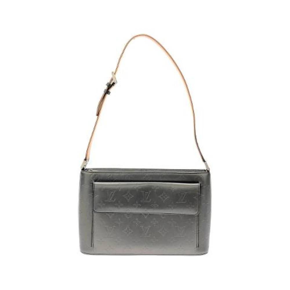 Louis Vuitton Vintage Pre-owned Monogram Mat Alston Skuldertaske - Vintage - Dame - Sort - ONE SIZE - Uld