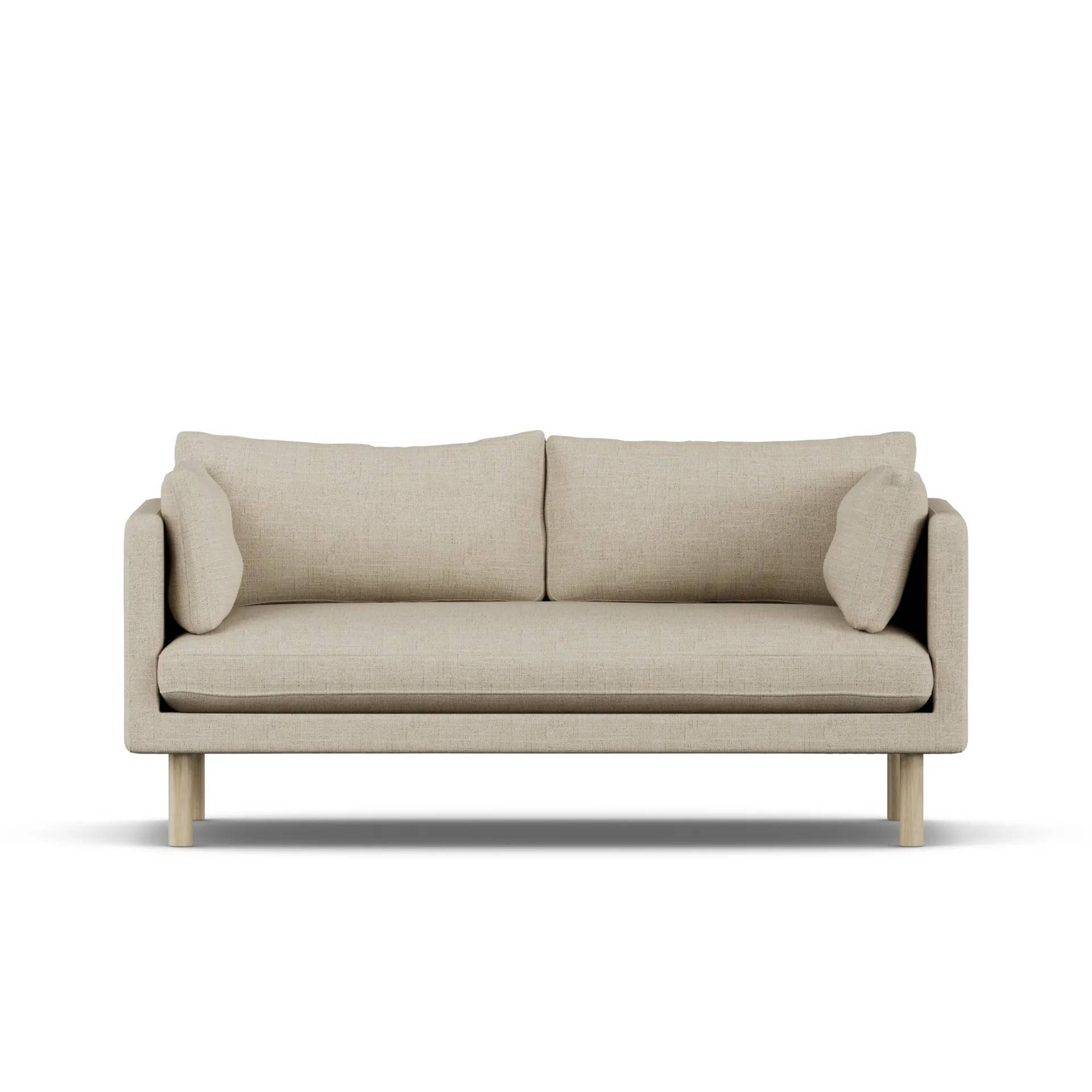 1898 Linnevik sofa Bern Beige 0341-hvidolieret eg, 2-pers..