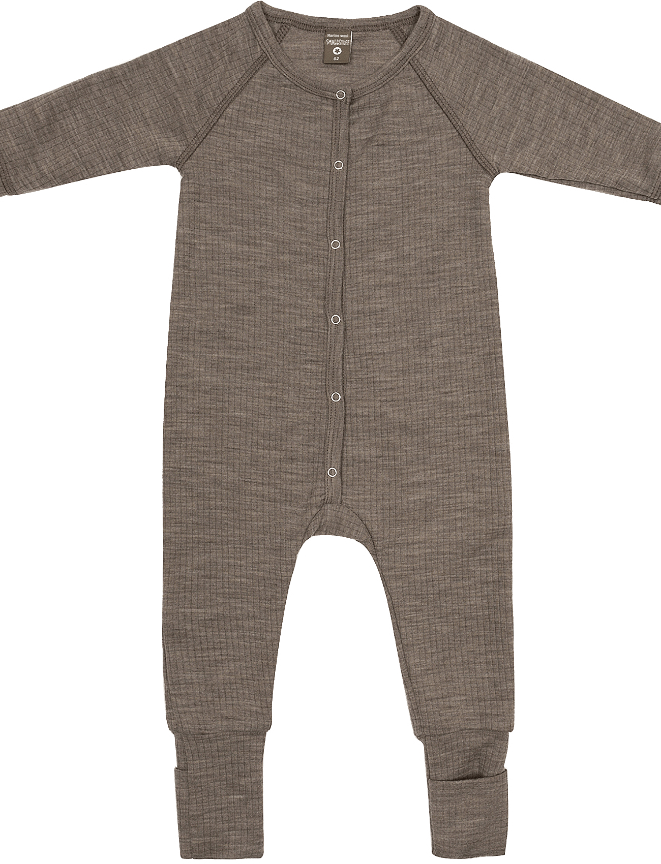 Smallstuff Night Suit, Nature Drop Needle, Merino Wool - Beige - 48