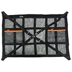 Car Ceiling Cargo Net With Zipper Pockets - Mesh Car Roof Storage Organizer - Adjustable Organizer Double-Layer With Zip, Automotive Camping Interior Accessories For Toy,Quilts,Tickets