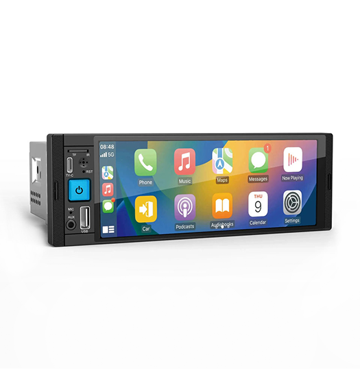 1DIN Bilradio 6,86” Touch – Trådløs Apple CarPlay & Android Auto