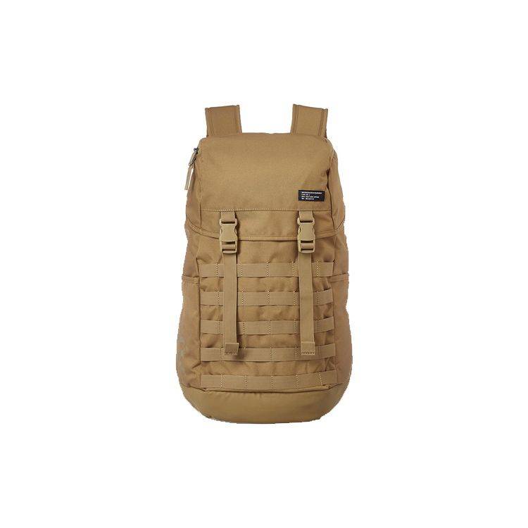 Nike Air Force 1 Tactical Functional Large Capacity Polyester Backpack Unisex Backpack Wheat BA5731-245 Wheat