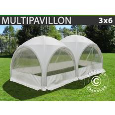 Partytelt Festtelt Multipavillon /Havepavillon 3x6m Hvid