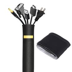 Cable Management Sleeve 78 Flexible Neoprene Adjustable Cord Sleeves Wrap Cover Wire Hider Con