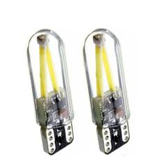 T10 W5W LED Filament pære - 12v - 1 stk. T10 Kold blå