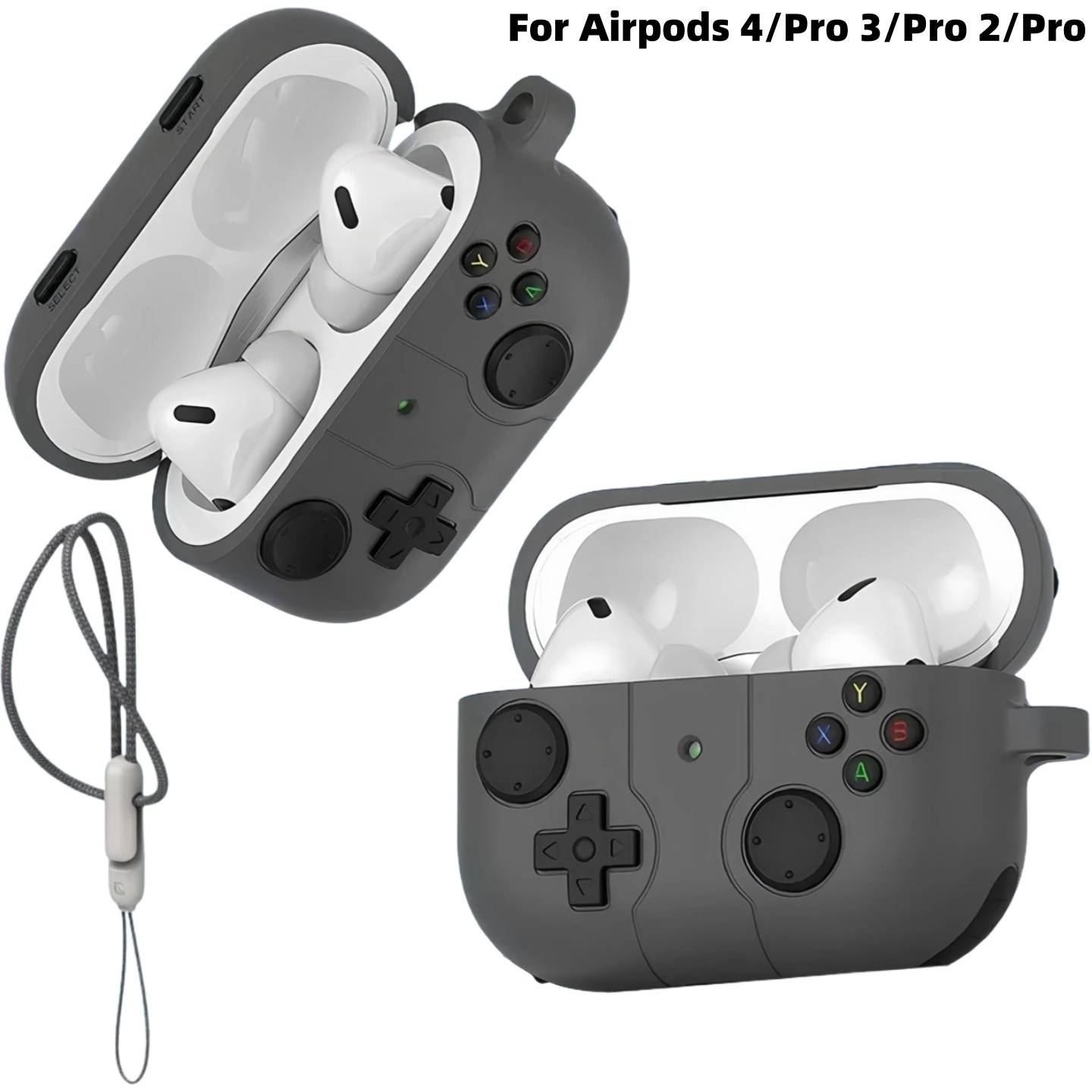 Earphone Case for Airpods Pro 3/Pro 2/4 New Game Console Design AirPods 4 Case Silicone Protective Case For AirPods Pro 3/Pro 2
