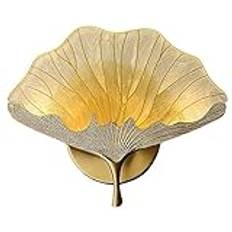 Lampetter Väggbelysning 6W LED Varmljus Klassisk Art Deco Light Fixutre | Ginkgo Leaf Vägglampa | Orientaliska traditionella väggmonterade lampor för vardagsrum Hall Gallery Hotel wisdom