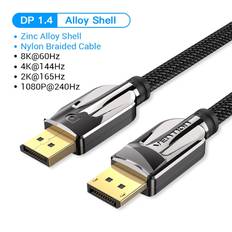 Vention DisplayPort 1.4 Cable 8K @ 60Hz - 4K @ 144hz - 2K HDR @ 165Hz Display Port Audio Cable for Video PC Laptop TV Display Port 1.4 DP Cable 1.2
