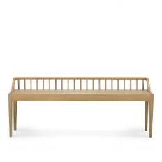 Ethnicraft - Spindle Bench - Oak - Alain Van Havre - Träfärgad - Trä