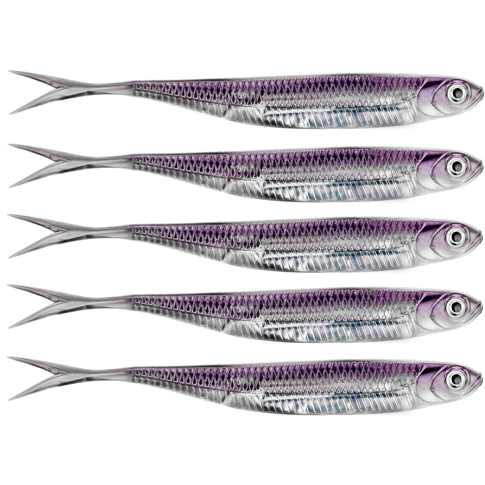 THKFISH 5st/6st Fiskeagn Beten 100mm 75mm Mjuk Silikon Artificiellt Bete Sötvatten 3.9g Gummi Mjukt Bete För Abborrfiske gray