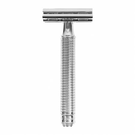 Rockwell Razors - 6C White Chrome With Soft Knurled Handle
