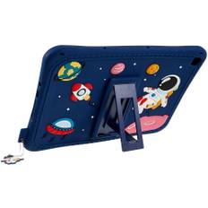 EIDERWOOD Samsung Galaxy Tab S6 Lite (2020-2024) Børne Tablet Cover m. Stander & Cartoon - Mørkeblå