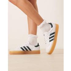 adidas Originals - Samba - Hvide og mørkegrønne sneakers