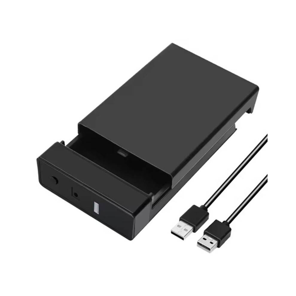 Hard Disk Enclosure External HDD Case for 2.5 3.5 Inch SSD Hard Drive Box USB 3.0 Hard Disk Case Adapter EU Plug