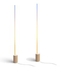 Philips Hue - 2x Signe Floor Lamp - Gradient  Oak  - Bundle - Fri fragt og klar til levering