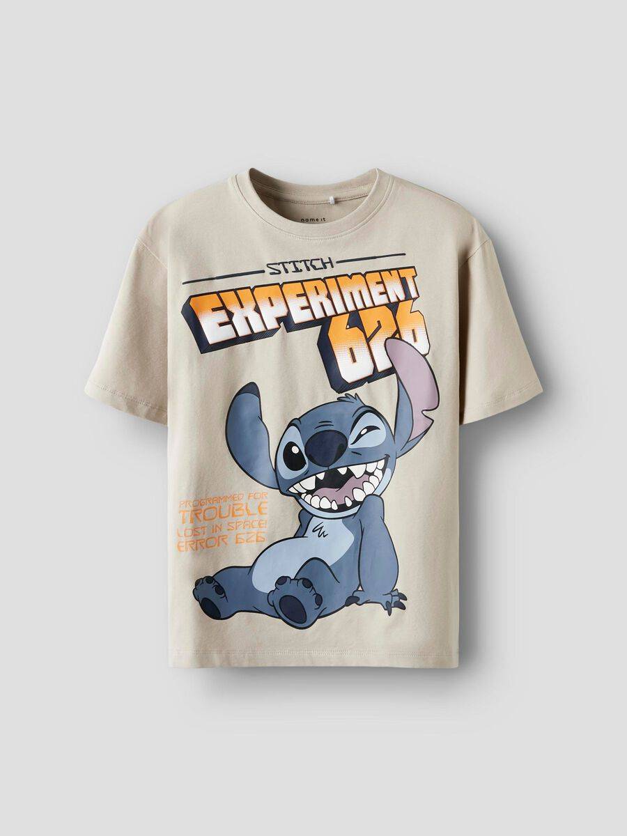 Stitch T-shirt - Brun - 134/140