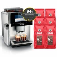 Siemens TQ907R03 EQ900 s700 Espressomaskine Inkl. 6kg Rigtig Kaffe Crema Intenso Hele kaffebønner