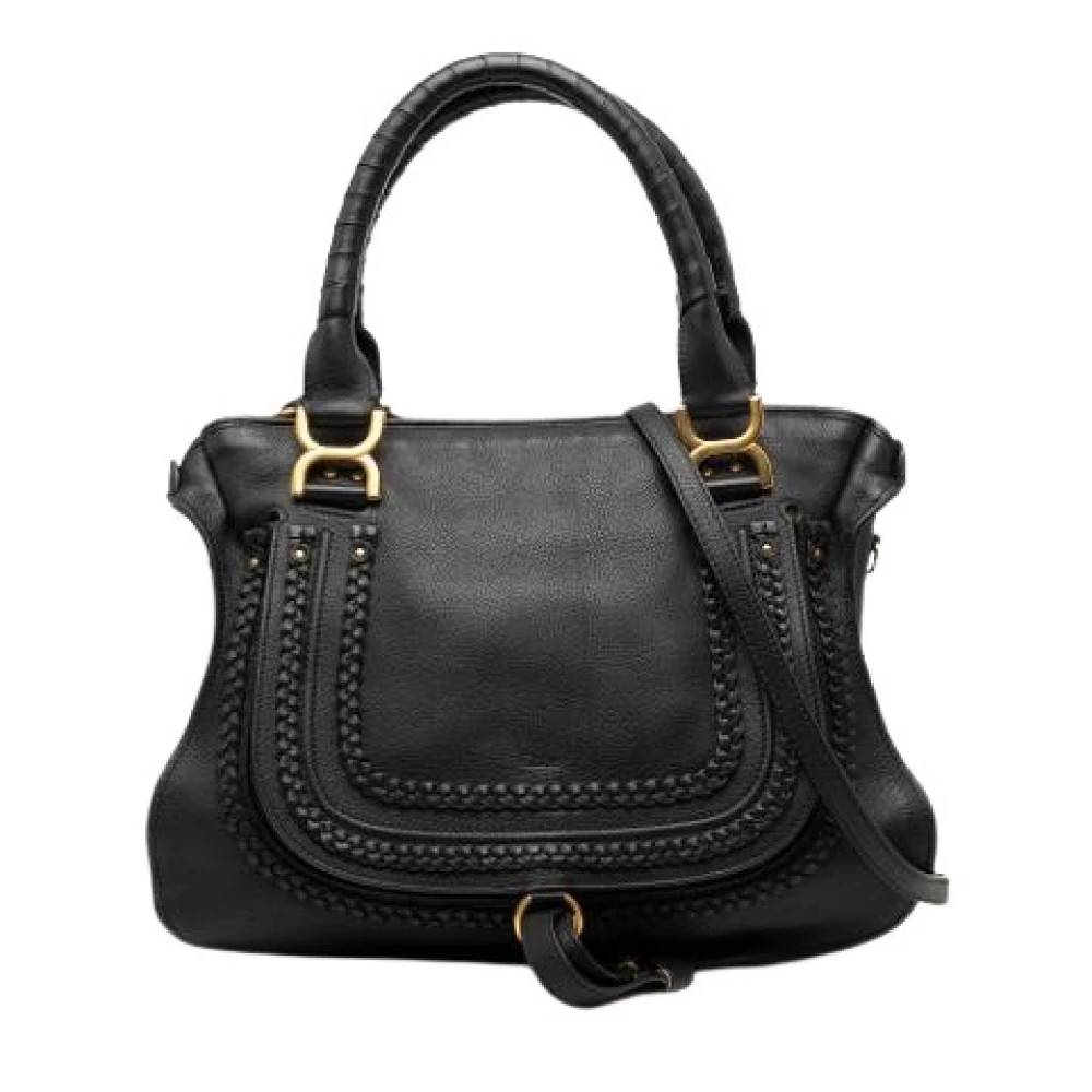 Chloé Pre-owned Pre-owned Marcie Handbag - Vintage - Dame - Sort - ONE SIZE - Uld