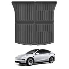 GAFAT Ny Tesla Model Y 2025 bagageutrymmesmatta, för Tesla Model Y Juniper 2025 2026 TPE allvädersstartsmattor hög kant original 3D-skanning, mattor vikbara, modell Y 2025 tillbehör