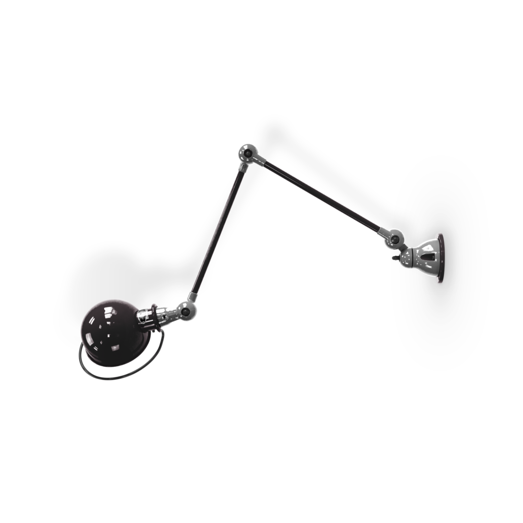 Loft D4401 væglampe fra Jieldé - Black / Poleret/Blank
