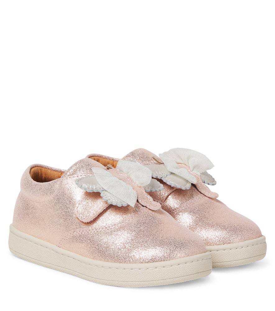 Donsje Zapatillas Hadria de piel metalizada - rosa - EU 26
