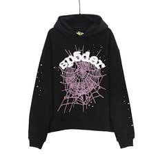 Sp5der Hip-hop Sanger 3D Trykt Trøje Mænd Og Kvinder Inkl. Hoodie Casual Set [HK] Sort Hoodie black hoodie M