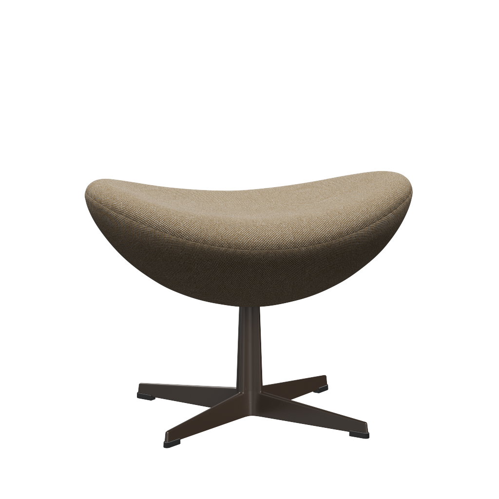 3127 Fodskammel til Ægget, stel i brown bronze af Arne Jacobsen Hallingdal - 220 Dark Sand - Jacobsen Plus