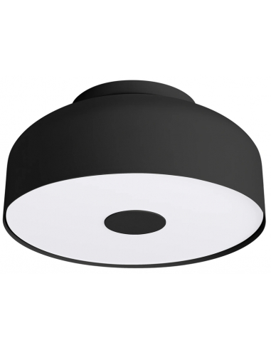 OMIQ Plafond i stål og PVC Ø30 cm 4 x E27 - Sort