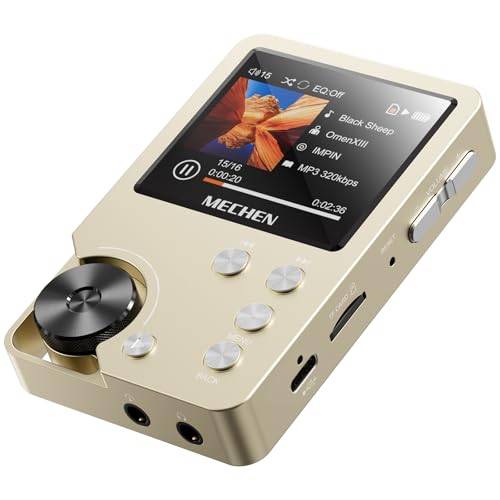 MECHEN M30 MP3-spelare 64GB, Hi Res FLAC Hög-Upplösning DSD-spelare, Dual DAC CUE Equalizer Scrolling Hjul, 256 GB Expanderbart minne