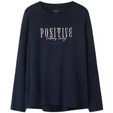 Name It Tröja - Loose - NkfViolett - Marinblå Blazer/Positiv - Name It - 9-10 år (134-140) - Tröja