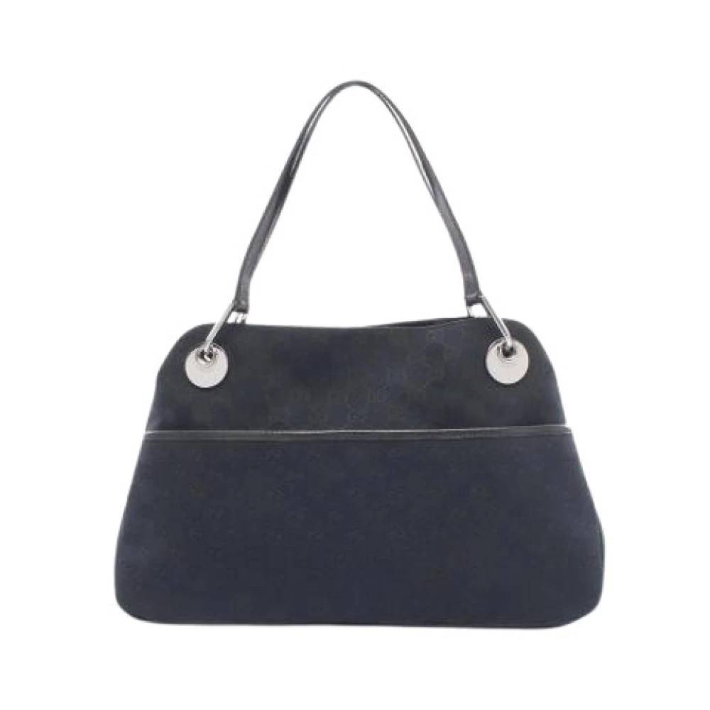 Gucci Vintage Pre-owned Vintage Skuldertaske - Vintage - Dame - Sort - ONE SIZE - Uld