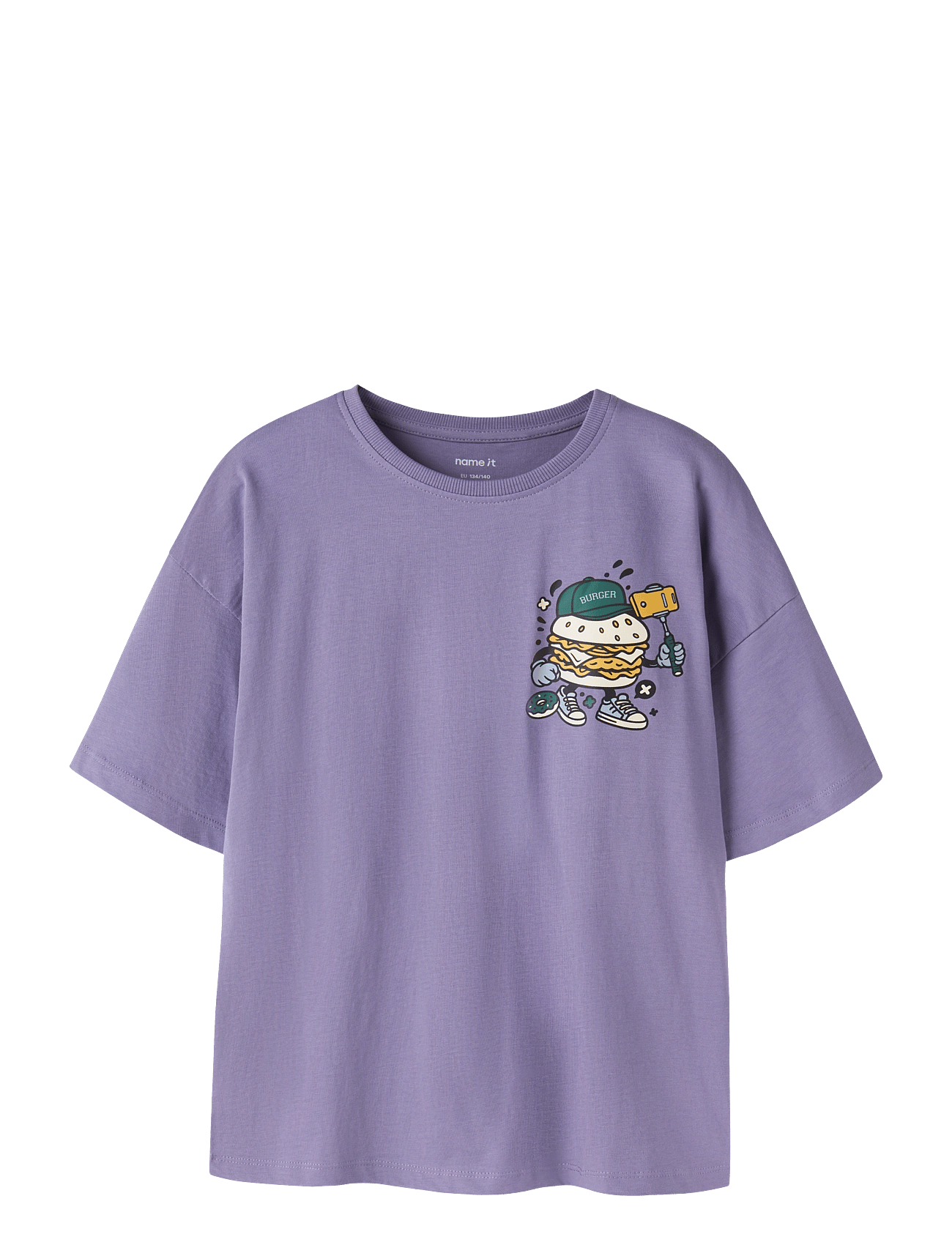 name it Nkmotto Ss Exp Top Box Ps - Purple - 146-152