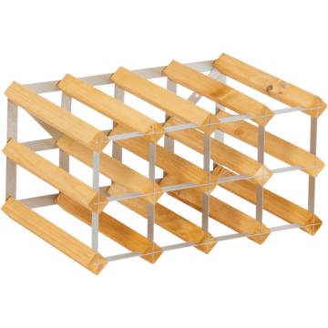 Vinställ Traditional Wine Rack Trä 12 flaskor