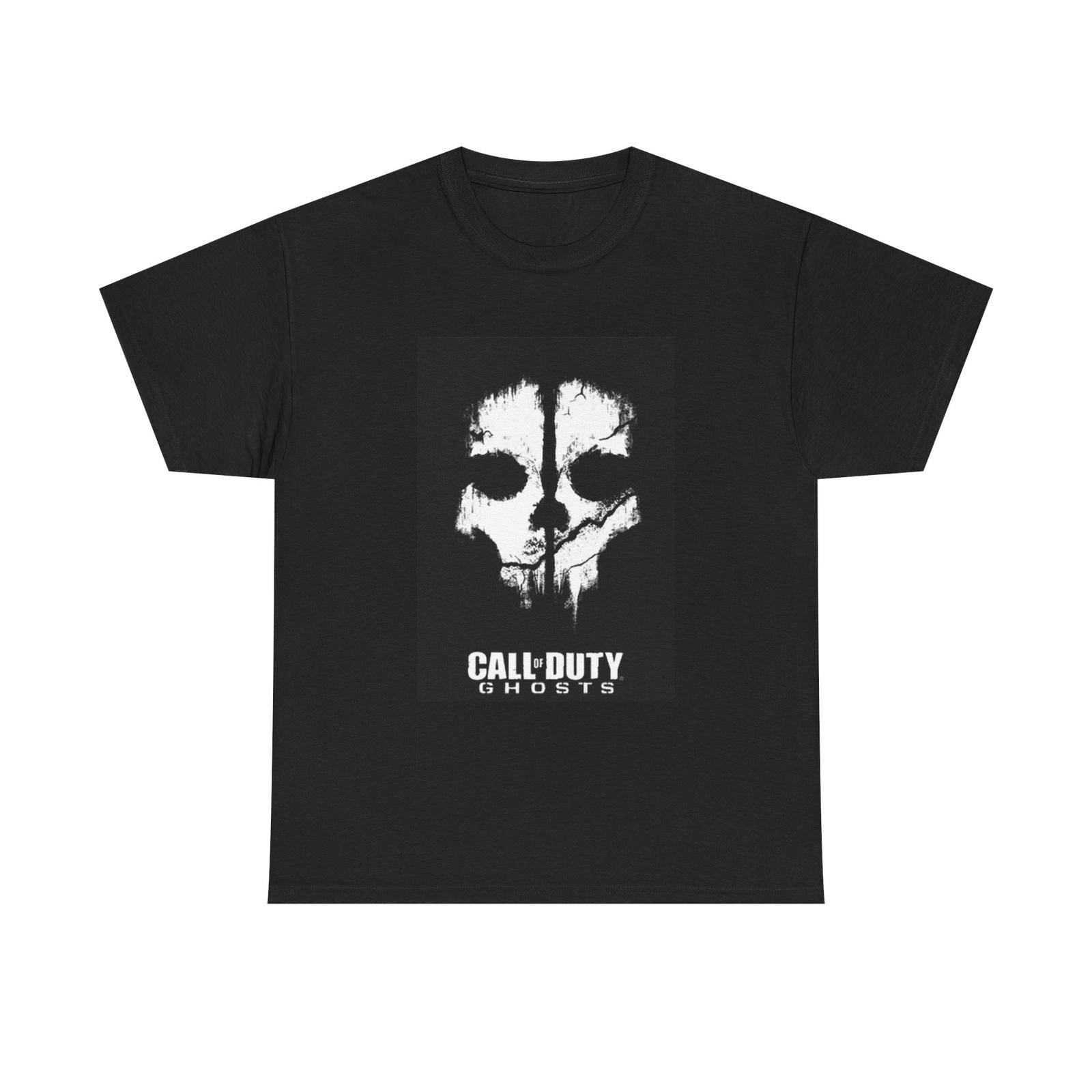 Unisex Graphic T-shirt Call Of Duty Ghosts Tshirt Warzone Graphic Video Games Unisex Heavy Cotton Tee cm white