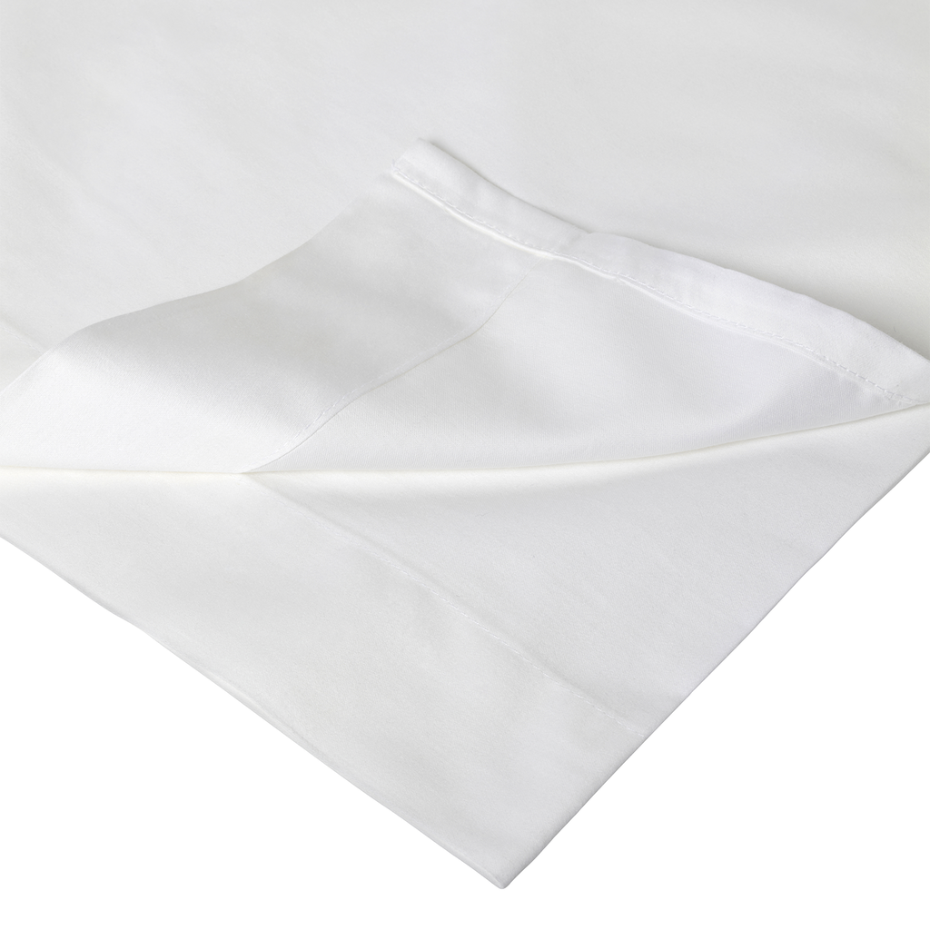 Underlakan Satin Vit Enkelsäng 180x270 Tempur