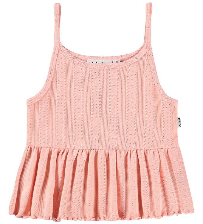 Molo Top - Hulmønster - Rib - Rany - Peach Bud - Molo - 7-8 år (122-128) - Tanktop