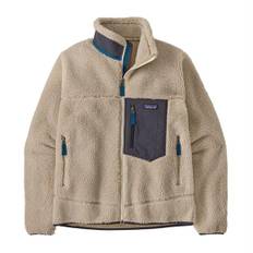 Patagonia Mens Classic Retro-X Jacket, Natural / Smolder Blue