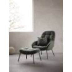 Wendelbo Mango Stool H: 40 cm - Black Powder Coated Steel/Remix 143