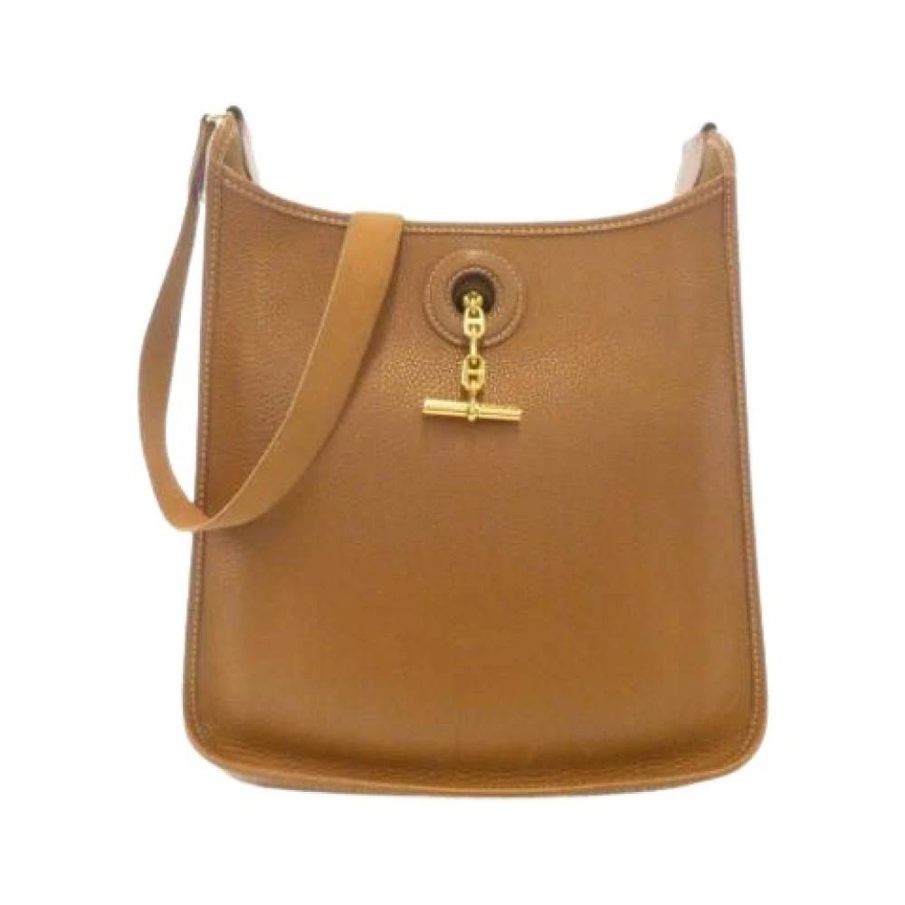 Hermès Vintage Pre-owned Vintage Skuldertaske - Vintage - Dame - Brun - ONE SIZE - Uld