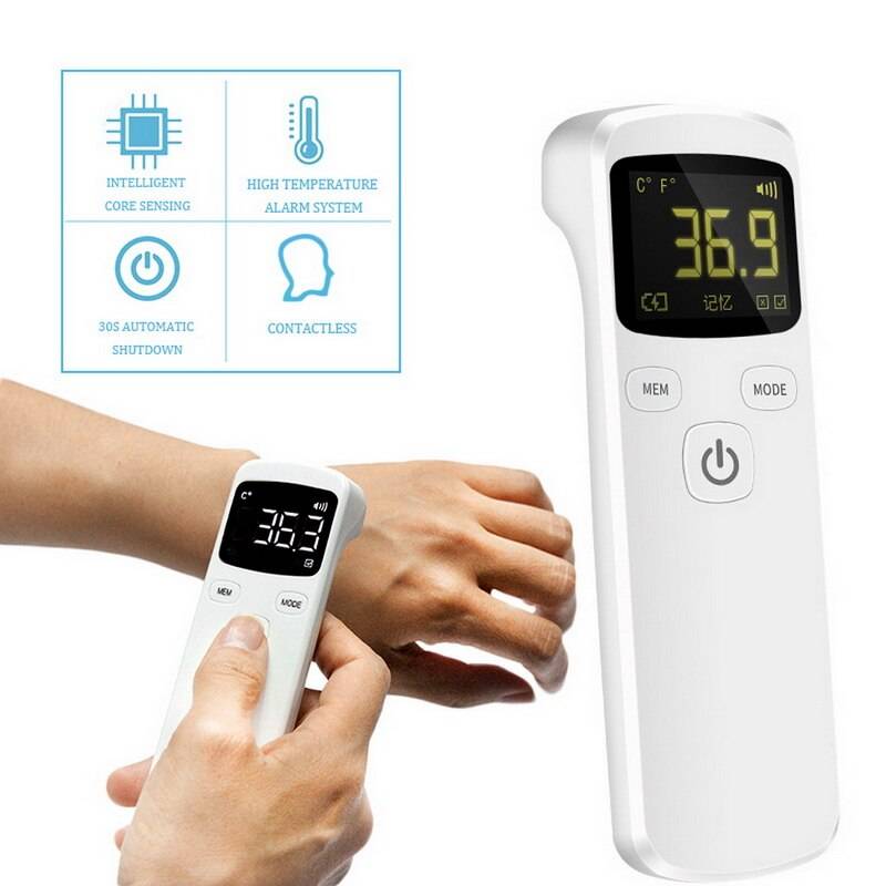 Beröringsfri temperatur digital infraröd termomet 1- sekunders noggrann avläsning ir infraröd termometmätning lcd digital - A