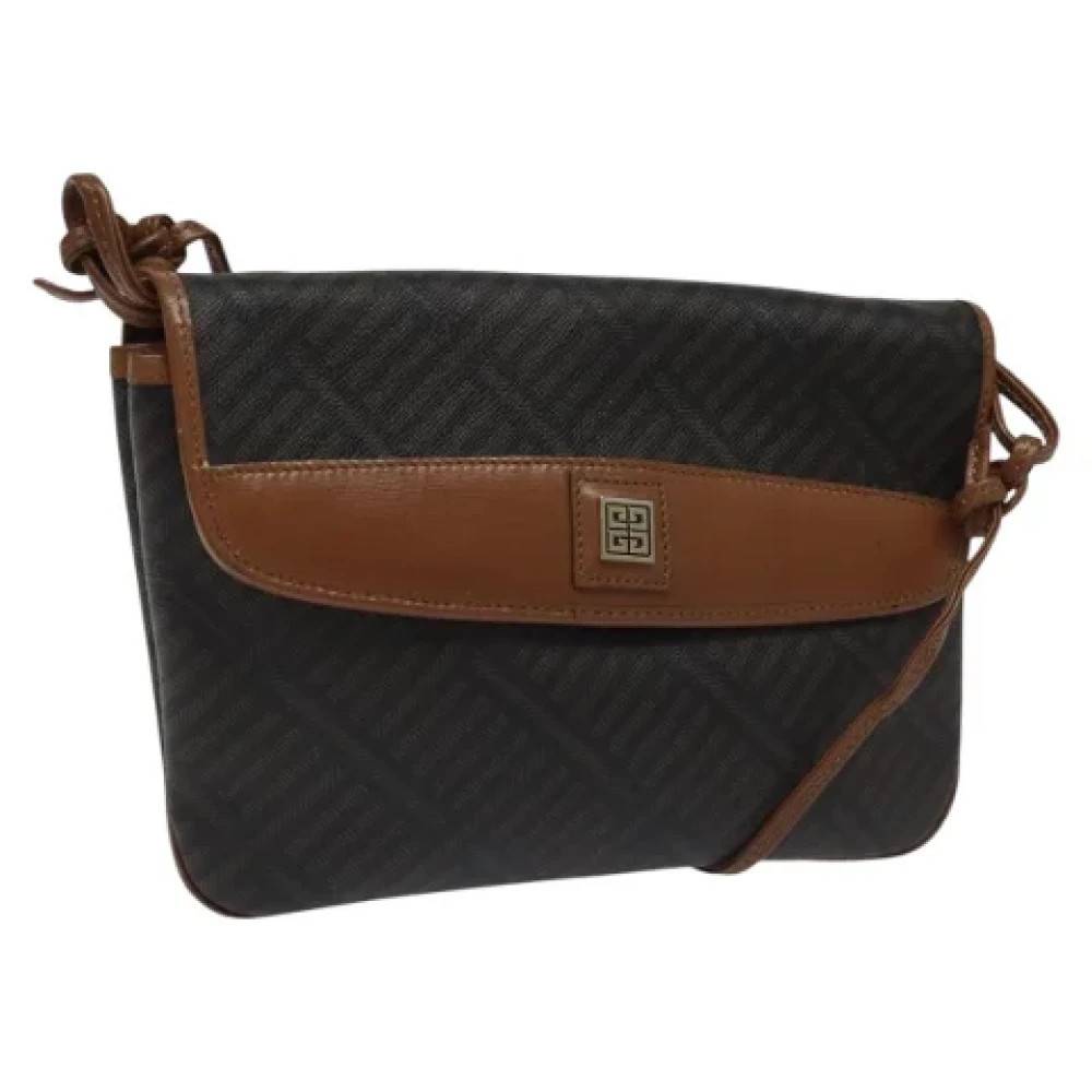 Givenchy Pre-owned Pre-owned Laeder skuldertasker - Vintage - Dame - Sort - ONE SIZE - Uld