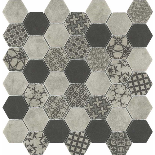 Mosaik Esa Glass Flor Greige