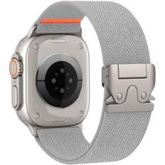 Elastisches Nylon Armbänder für Apple Watch Ultra 3/2/1 Armband 49mm 46mm 45mm 44mm 42mm 41mm 40mm 38mm Herren Damen, Fallschirmverschluss Sport Strap für iWatch Series 11 10 9 8 7 SE 6 5 4 3 2 SE 3