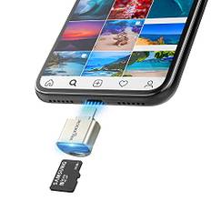 TF Kartenleser für iPhone iPad, Rocketek Micro SD Karten Adapter Lightning MS Speicherkarten Kamera Reader Kompatibel mit iPhone X / 8 Plus / 8/7 Plus / 7 / 6s Plus / 6s /, iPad Mini / Air