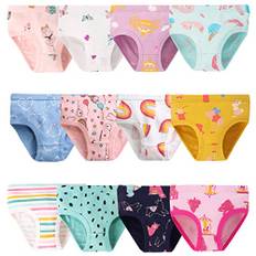 JackLoveBriefs Bomullstrosor för flickor, förpackning om 9 eller 12 st, 2–9 år, 2-3 år