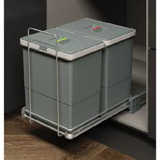 Affaldssystem til bundmontering - 3 spande. 1 x 18 liter 2 x 8 liter